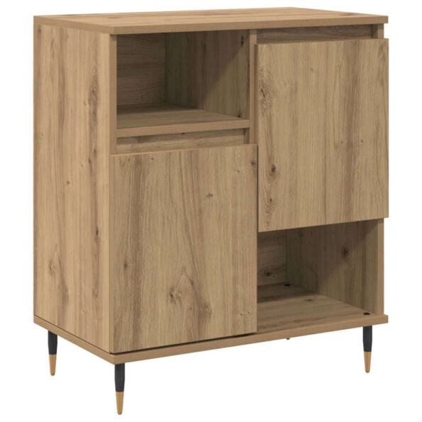 vidaXL Komody 2 pcs dub artisan 120 x 35 x 70 cm Kompozitné drevo – Obrázok 5