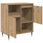 vidaXL Komody 2 pcs dub artisan 120 x 35 x 70 cm Kompozitné drevo – Obrázok 6