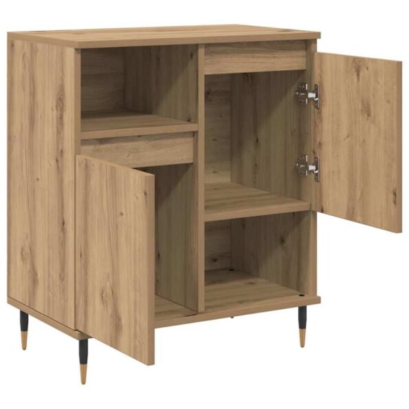vidaXL Komody 2 pcs dub artisan 120 x 35 x 70 cm Kompozitné drevo – Obrázok 6
