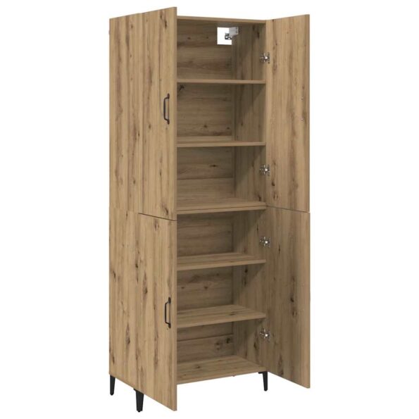 vidaXL Highboard 2 pcs dub artisan 69.5 x 34 x 180 cm Kompozitné drevo – Obrázok 5