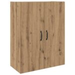 vidaXL Highboard 2 pcs dub artisan 69.5 x 34 x 180 cm Kompozitné drevo – Obrázok 6