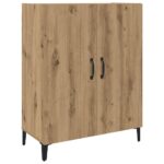 vidaXL Highboard 2 pcs dub artisan 69.5 x 34 x 180 cm Kompozitné drevo – Obrázok 7