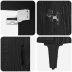 vidaXL Highboard 2 pcs Čierny dub 69.5 x 34 x 180 cm Kompozitné drevo – Obrázok 9