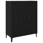 vidaXL Highboard 2 pcs Čierny dub 69.5 x 34 x 180 cm Kompozitné drevo – Obrázok 7