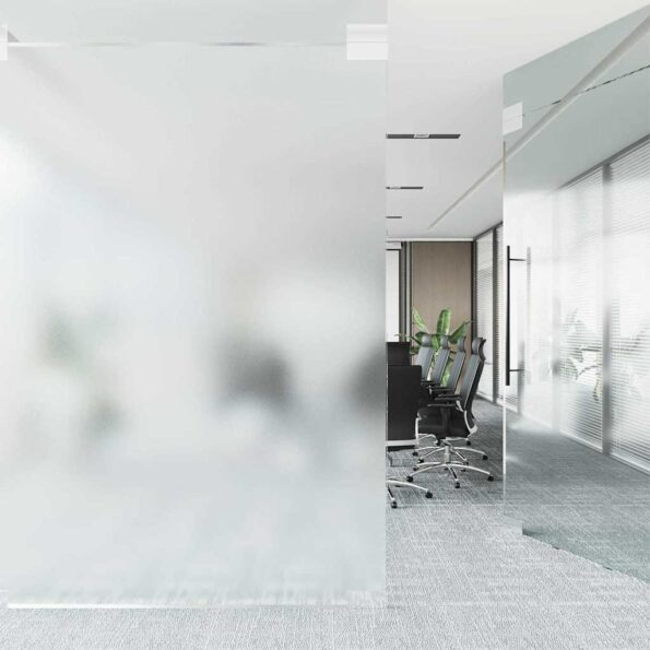 vidaXL Samolepiaca okenná fólia Frosted šedá 90 x 2000 cm PVC – Obrázok 3