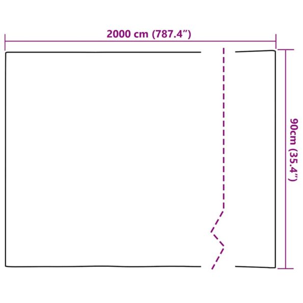 vidaXL Samolepiaca okenná fólia Frosted šedá 90 x 2000 cm PVC – Obrázok 9