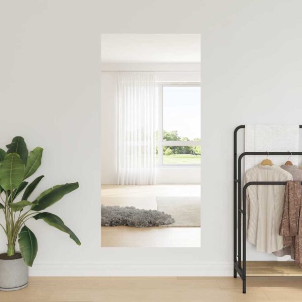 vidaXL Samolepiaca zrkadlová fólia 90 x 100 cm 2 pcs Strieborná PET – Obrázok 3