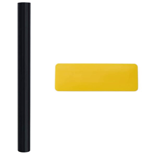 vidaXL Statická fólia na okná Čierna 45 x 1000 cm PVC – Obrázok 8