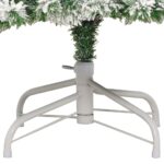 vidaXL Umelý Sklápací Vianočný Stromček Zelená a biela 210 cm – Obrázok 12