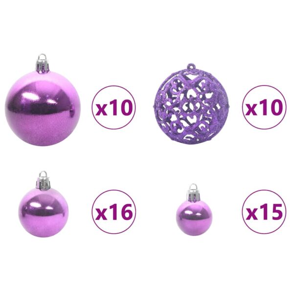 vidaXL Umelý Sklápací Vianočný Stromček Zelená a biela 210 cm – Obrázok 8