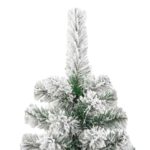 vidaXL Umelý Sklápací Vianočný Stromček Zelená a biela 240 cm – Obrázok 10