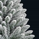 vidaXL Umelý vianočný stromček Zelená a biela 150 cm PVC a kov – Obrázok 11