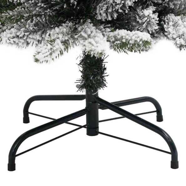 vidaXL Umelý vianočný stromček Biela 210 cm PVC, kov a plast – Obrázok 11