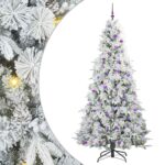 vidaXL Umelý Sklápací Vianočný Stromček Zelená 240 cm PE a PVC – Obrázok 2