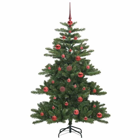 vidaXL Umelý Sklápací Vianočný Stromček with LEDs 150cm PVC – Obrázok 4