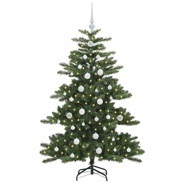 vidaXL Umelý Sklápací Vianočný Stromček with LEDs 150cm PVC – Obrázok 3