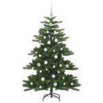 vidaXL Umelý Sklápací Vianočný Stromček with LEDs 150cm PVC – Obrázok 4