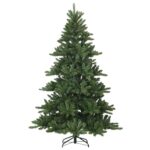 vidaXL Umelý Sklápací Vianočný Stromček with LEDs 210cm PVC – Obrázok 5