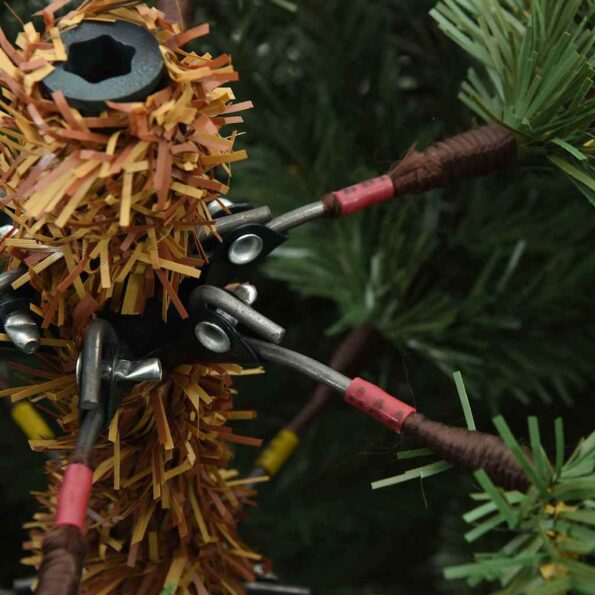 vidaXL Umelý Sklápací Vianočný Stromček with LEDs 210cm PVC – Obrázok 13