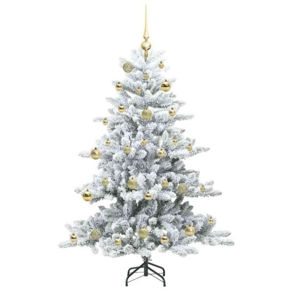 vidaXL Umelý Sklápací Vianočný Stromček with LEDs 150cm PVC – Obrázok 4
