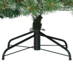 vidaXL Umelý vianočný stromček s 150 LED-i Zelená 150 cm PE a PVC – Obrázok 12