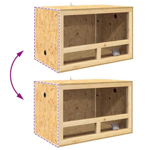 vidaXL Terárium Hnedá 80 x 50 x 100 cm OSB – Obrázok 13