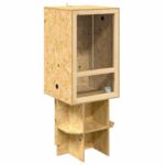 vidaXL Terárium Hnedá 50 x 50 x 130 cm OSB – Obrázok 2