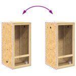 vidaXL Terárium Hnedá 50 x 50 x 130 cm OSB – Obrázok 13