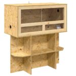 vidaXL Terárium Hnedá 80 x 40 x 90 cm OSB – Obrázok 2