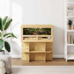 vidaXL Terárium Hnedá 80 x 40 x 90 cm OSB – Obrázok 4