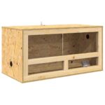 vidaXL Terárium Hnedá 80 x 40 x 90 cm OSB – Obrázok 5
