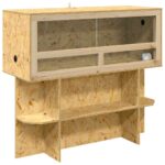 vidaXL Terárium Hnedá 100 x 40 x 90 cm OSB – Obrázok 2