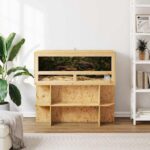 vidaXL Terárium Hnedá 100 x 40 x 90 cm OSB – Obrázok 4