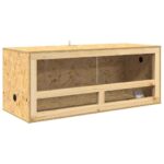 vidaXL Terárium Hnedá 100 x 40 x 90 cm OSB – Obrázok 5
