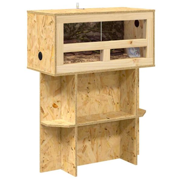 vidaXL Terárium Hnedá 60 x 30 x 80 cm OSB – Obrázok 3