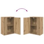 vidaXL 4-dielna súprava TV skríň 4 pcs dub artisan Kompozitné drevo – Obrázok 11