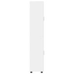 vidaXL Highboard FLORIN Biela 60 x 35 x 182 cm Kompozitné drevo – Obrázok 7