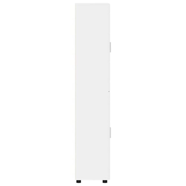 vidaXL Highboard FLORIN Biela 60 x 35 x 182 cm Kompozitné drevo – Obrázok 7