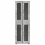 vidaXL Highboard s poličkou FLORIN Betónová šedá 60 x 35 x 182 cm – Obrázok 6