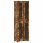 vidaXL Highboard FLORIN Dymová dub 60 x 35 x 182 cm Kompozitné drevo – Obrázok 2