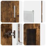 vidaXL Highboard FLORIN Dymová dub 60 x 35 x 182 cm Kompozitné drevo – Obrázok 9