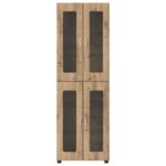 vidaXL Highboard s poličkou FLORIN Remeselný dub 60 x 35 x 182 cm – Obrázok 6