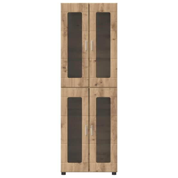 vidaXL Highboard s poličkou FLORIN Remeselný dub 60 x 35 x 182 cm – Obrázok 6