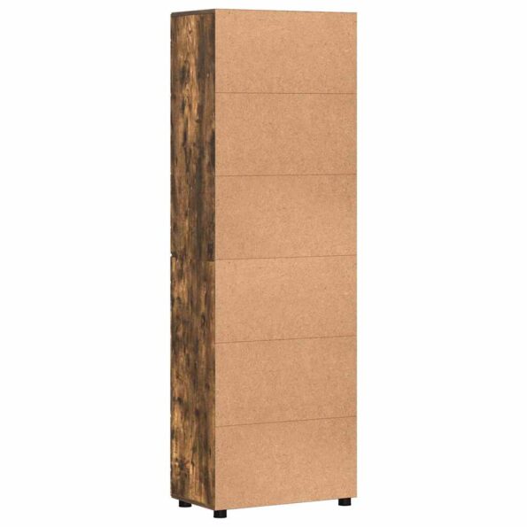 vidaXL Highboard FLORIN Dymová dub 60 x 35 x 182 cm Kompozitné drevo – Obrázok 8