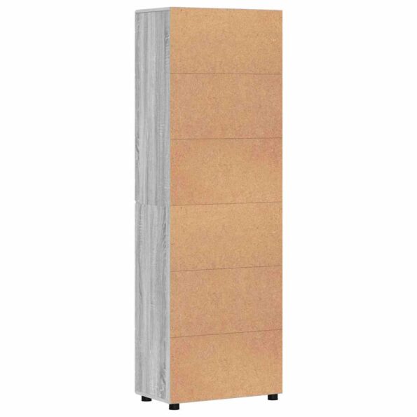 vidaXL Highboard FLORIN Sivý Sonoma 60 x 35 x 182 cm Kompozitné drevo – Obrázok 8