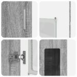 vidaXL Highboard FLORIN Sivý Sonoma 60 x 35 x 182 cm Kompozitné drevo – Obrázok 9