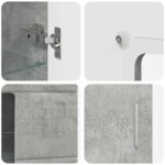 vidaXL Zostava TV skriniek so zásuvkou Betónová šedá Kompozitné drevo – Obrázok 11