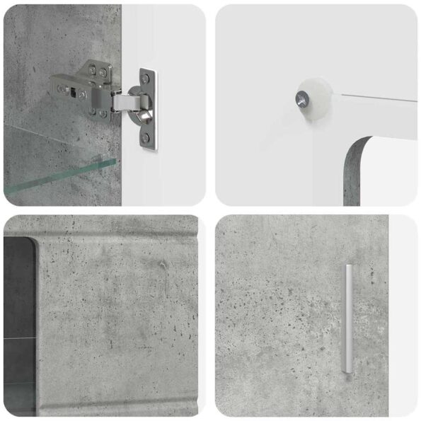 vidaXL Zostava TV skriniek so zásuvkou Betónová šedá Kompozitné drevo – Obrázok 11