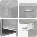 vidaXL Zostava TV skriniek so zásuvkou Betónová šedá Kompozitné drevo – Obrázok 12