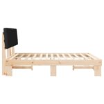 vidaXL Rám postele s čalúneným čelom Čierna 180 x 200 cm – Obrázok 6